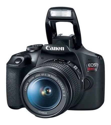 Imagem 3 de 4 de Canon EOS Rebel T7 18-55mm IS STM Kit DSLR cor preto