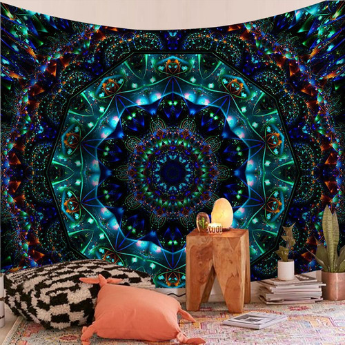 Manta Para Colgar En La Pared Con Diseño De Mandala Hindú Co