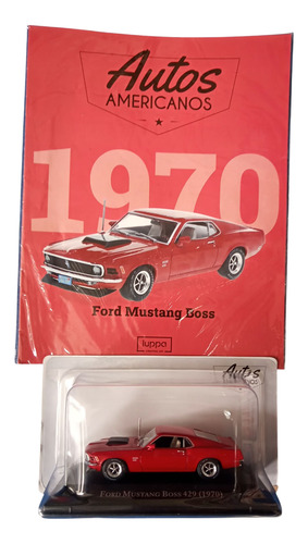 Colección Autos Americanos 1/43 N° 1 Ford Mustang Boss 429 Rojo