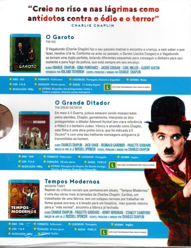 Blu-ray The Best Of Charles Chaplin - Classicline Bonellihq
