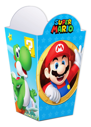 Caja Cajita Palomera Mario Bros Artículo Fiesta - Mar0h1