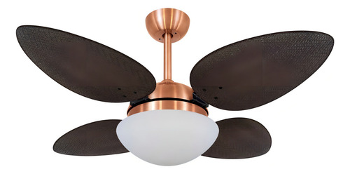 Ventilador De Teto Volare Rose/cobre Vd42 Pétalo Palmae Tb