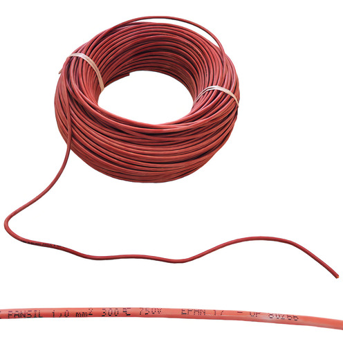 20 Metros Cabo Pansil Fio Silicone 300 °c 1 Mm
