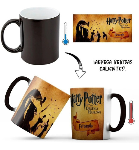 Mug Taza Mágico Mapa Merodeador Personalizado Harry Potter