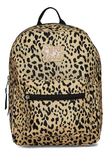 Bolsa De Viaje De Mochila Pura Vida Leopard Mini Daypack - P