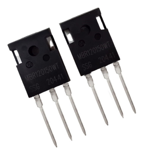 Imagem 5 de 5 de 10x Mbr120150wt De 120a To247 Para Fonte Automotiva
