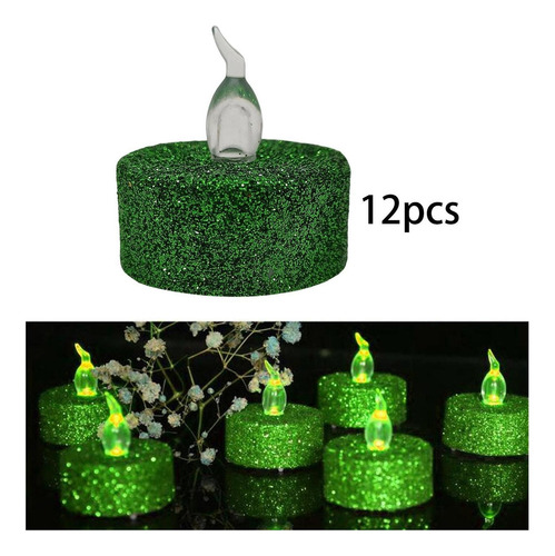 12 Piezas De Luces De Té Con Pilas Led Tealights Para La