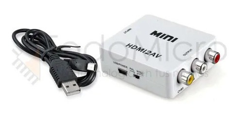 Imagen 2 de 7 de Conversor Hdmi A Rca Video Compuesto Notebook A Tv