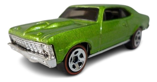 Hot Wheels 68 Chevy Nova Red Line 2006 Verde - J P Cars