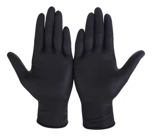 Aruoy Paquete De 200 Guantes De Nitrilo Desechables Negros