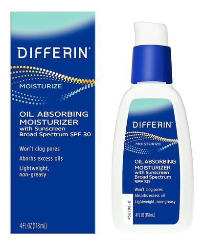 Hidratante Differin Spf 30 Para Piel Sensible 118 Ml