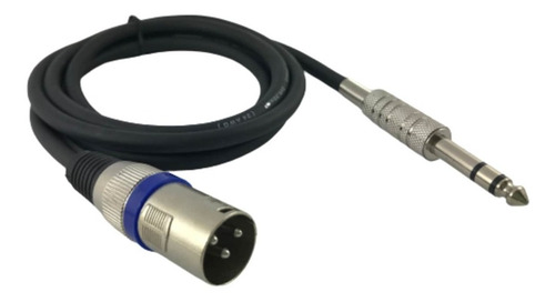 Cabo P10 Stereo X 1 Xlr Macho Stereo 1 Metros - Balanceado