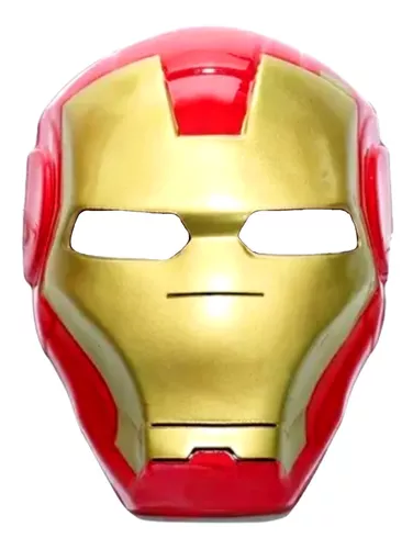 Mascara De Iron Man Rigida Color Rojo Diseño Irin Man