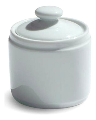 Azucarera De Mesa Blanca Ceramica Con Tapa 350cc