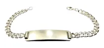 Comprar Pulsera De Hombre Plata 925 Groumet Identidad 8mm Grabada