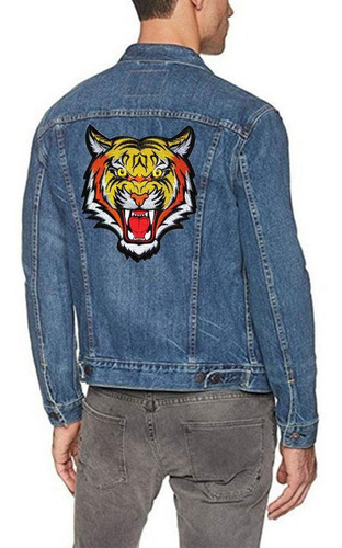 Adhesivo De Ropa Termoadhesivo, Mxigr-002, 2 Parches, Tigre,