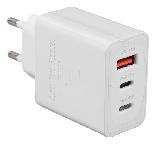 Cargador De Teléfono Usb C De 65 W, Doble Tipo C, Puertos Us