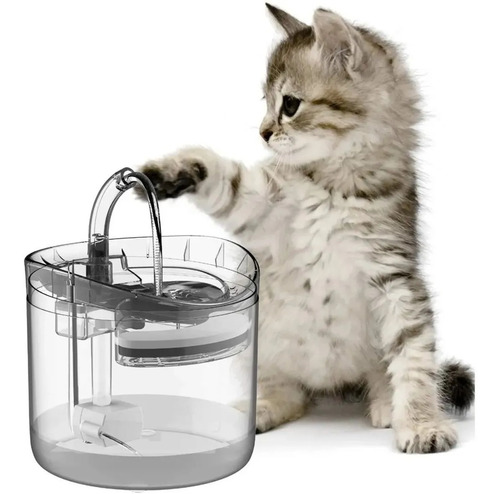Fuente De Agua Para Mascotas Perros Y Gatos Transparente