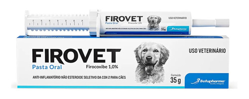 Firovet Firocoxibe 1,0%anti-inflamatório Dog Pasta Oral 35 G