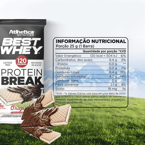 Best Whey Protein Break Original Cobertura Chocolate Ao Leit Sabor Original Cobertura Chocolate Ao Leite Original