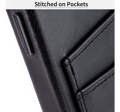 Tarjetero Dockem De Piel Auténtica Para iPhone 13 Pro [negro