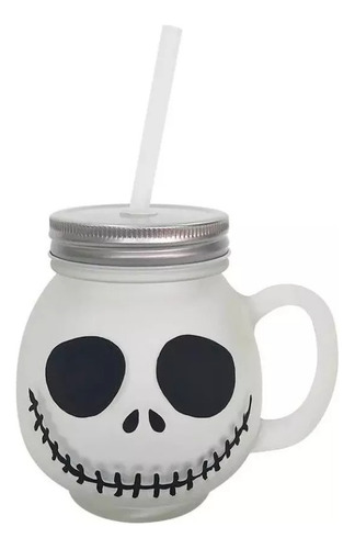 Mason Jar Jack Skellington Y Portavasos Halloween