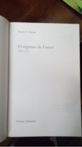 Libro El Régimen De Franco