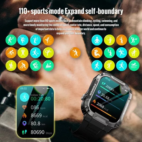 Reloj Inteligente De Llamada Bluetooth Resistente Al Agua