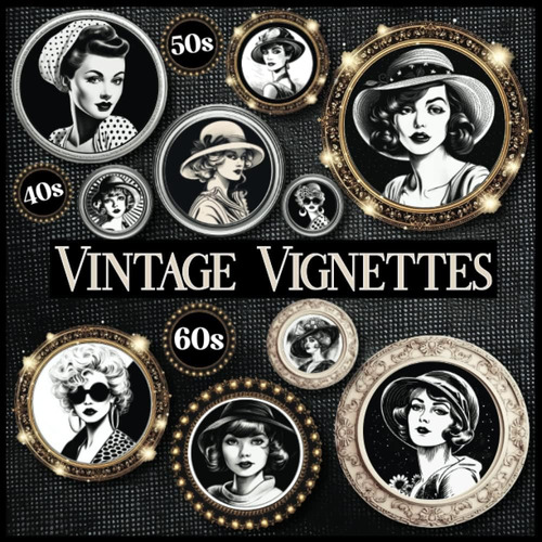 Libro: Vintage Vignettes Cut And Collage: A Book Of Womens 