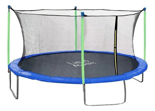 Trampolín Centurfit mkz-tramp15ft con diámetro de 450 cm, color del cobertor de resortes azul y lona negro