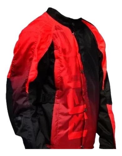 Campera Rally Negro/rojo T:l-bmmotopartes