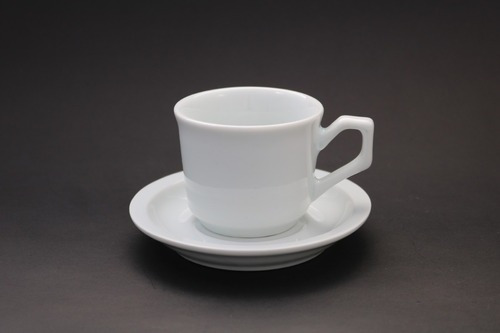 Jogo 4 Xicaras  Cafe Cha 150ml C/pires  Porcelana Branca