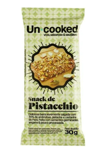 Kit 6x: Snack De Pistacchio S/glúten Vegano Uncooked 30g