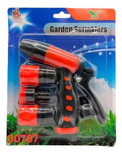 Set Jardineria Pistola Larga Conectores Riego Jardin 00787