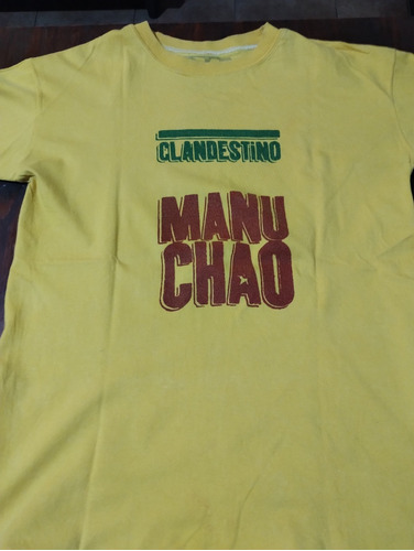 Remera Manu Chao Clandestino.