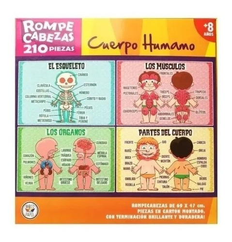 Rompecabezas Cuerpo Humano 210pzs Barco Papel