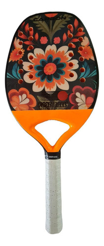 Raquete De Beach Tennis Fast Ball Série Fiber Glass Flower