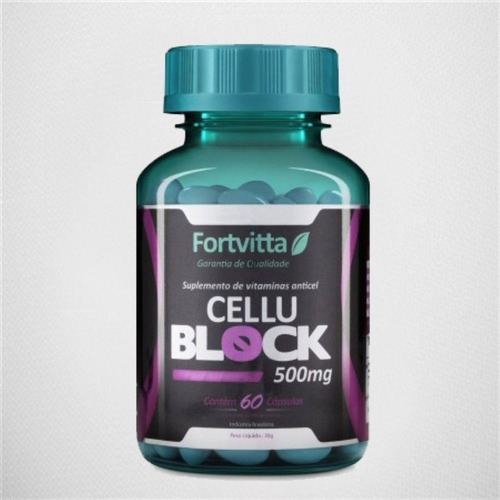 Cellu Block 500mg 60 Cápsulas - Fortvitta