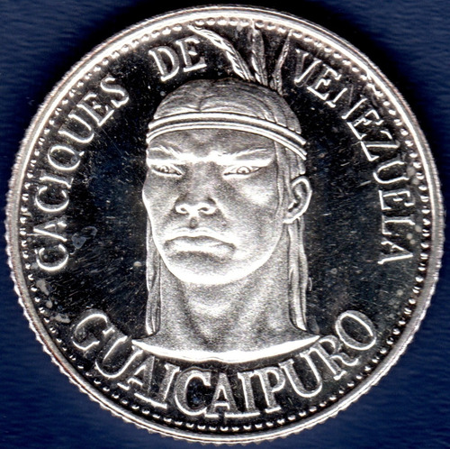 Medalla De Plata Ley 1000 Caciques De Venezuela Guaicaipuro