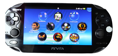 Sony Playstation Ps Vita Liberado C/jogos Sd 32gb Pch 1101 Preto (Usado)