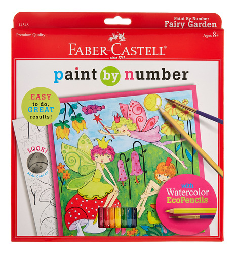Faber-castell Kit Pintura Numero Para Artista Jovene Jardin