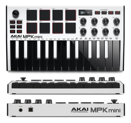 Teclado Midi Akai Mpk Mini Mk3 +envio Rocker Music Peru