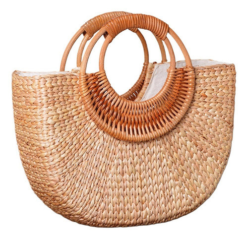 Bolso Tote De Paja Bolso Bohemio Bolso De Playa De Verano L