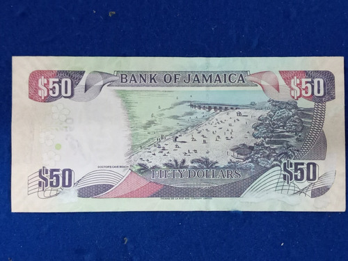 Imagen 2 de 2 de Jamaica 50 Dollars 2007 * Samuel Sharpe *