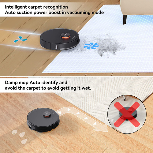 Robot Aspiradora Y Trapeador Lydsto W2 Combo, Limpieza Autom