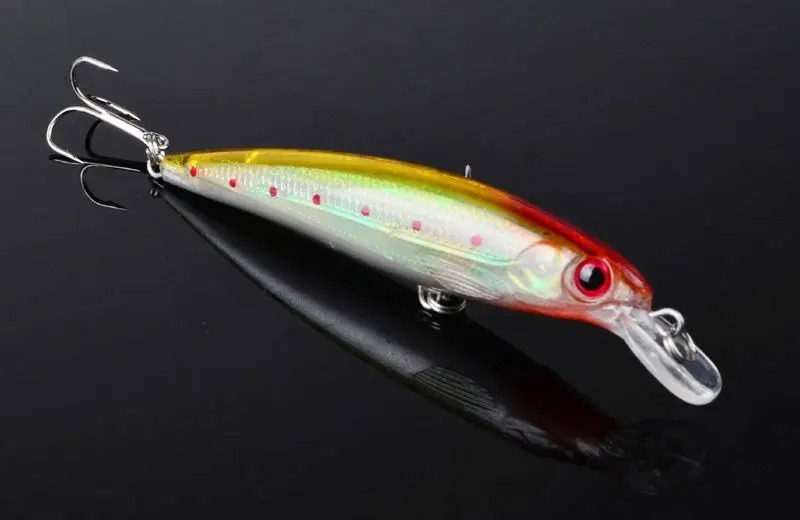 Set 11 Esche Da Pesca Minnow HENGJIA &ndash; 12cm 15g &ndash; Artificiali Con Tre Ami