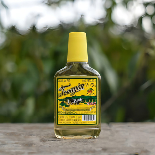 Pack De 4 Licor De Caña Tonayan Pet Amarillo 250 Ml
