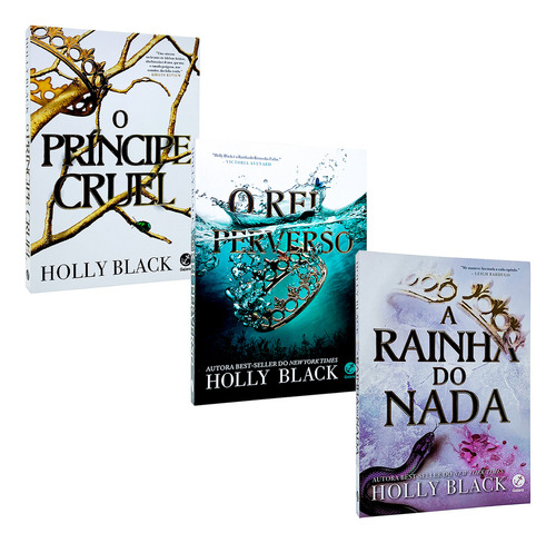 O Príncipe Cruel + O Rei Perverso + A Rainha Do Nada - Vol. 1, 2 E 3 - O Povo Do Ar - Holly Black - 3 Livros Físicos