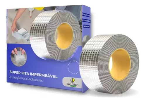 Cinta Adhesiva Butílica De Aluminio Superresistente Al Agua.