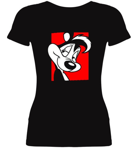 Remera Mujer Algodón Pepe Le Pew Looney Tunes